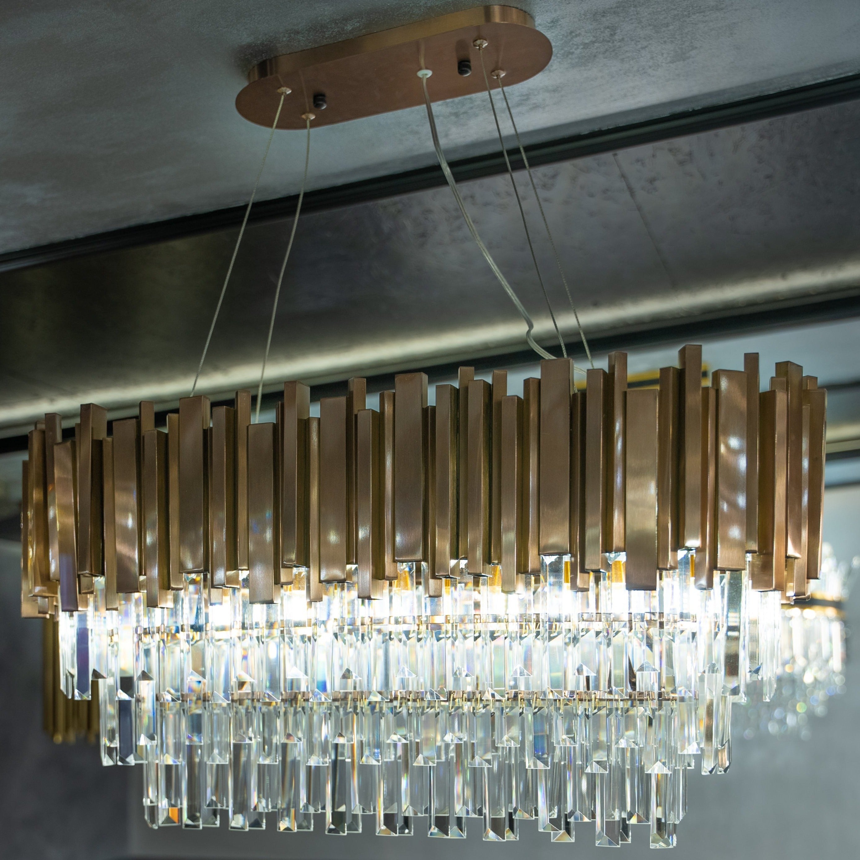 żyrandol prostokątny