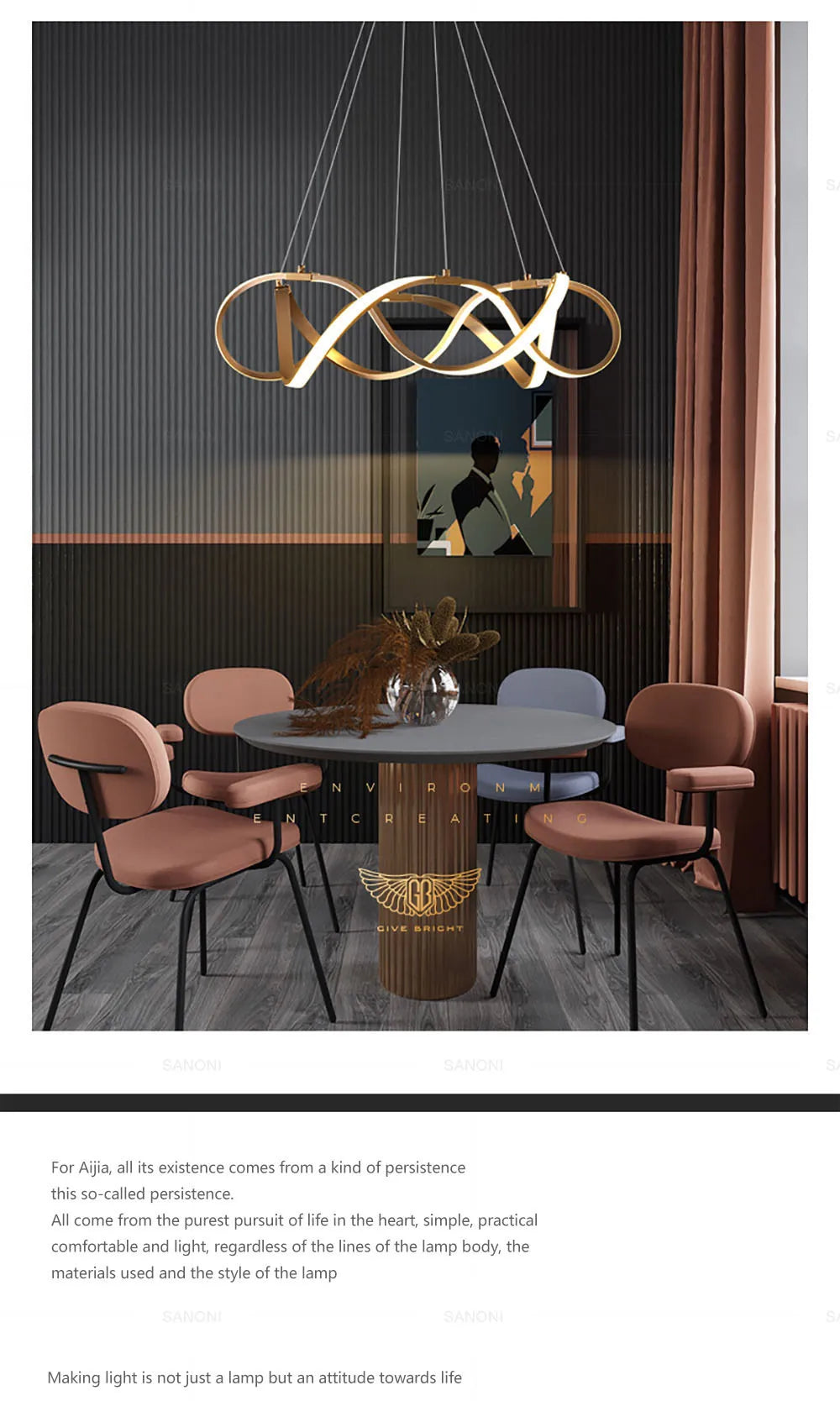 Żyrandol wiszący DIVIN