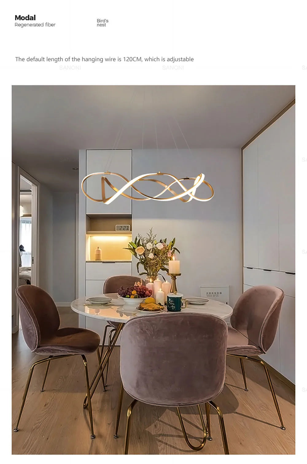 Żyrandol wiszący DIVIN