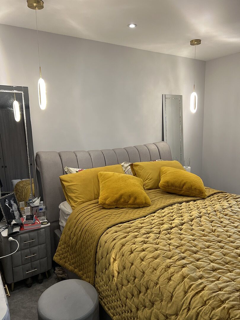 Lampa wisząca z owalnym złotym pierścieniem 1-świetlne oświetlenie LED z regulowanym kablem